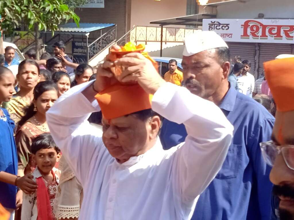 पन्हाळा येथील राम मंदिरात आयोध्या येथून आलेल्या मंगल अक्षता कलशाचे मिरवणूक...