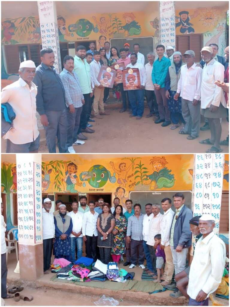 राजे फाऊंडेशन कडून राधानगरी धनगरवाडा येथे कपडे वाटप...