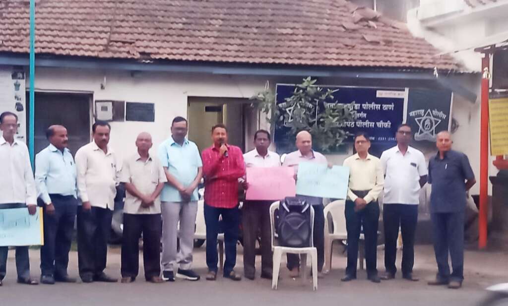 विश्वंभर चौधरींचे भाषण बंद पाडणाऱ्या धर्मांध गुंडांच्या विरोधात  शिवाजी पेठेमध्ये निदर्शने